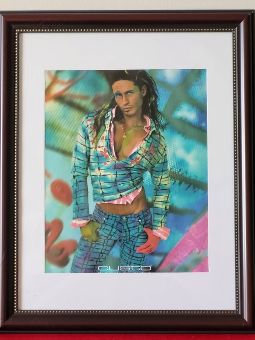 2003 GUSTO FASHION AD, FRAMED!!!